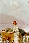Vittorio Matteo Corcos On The Balcony painting